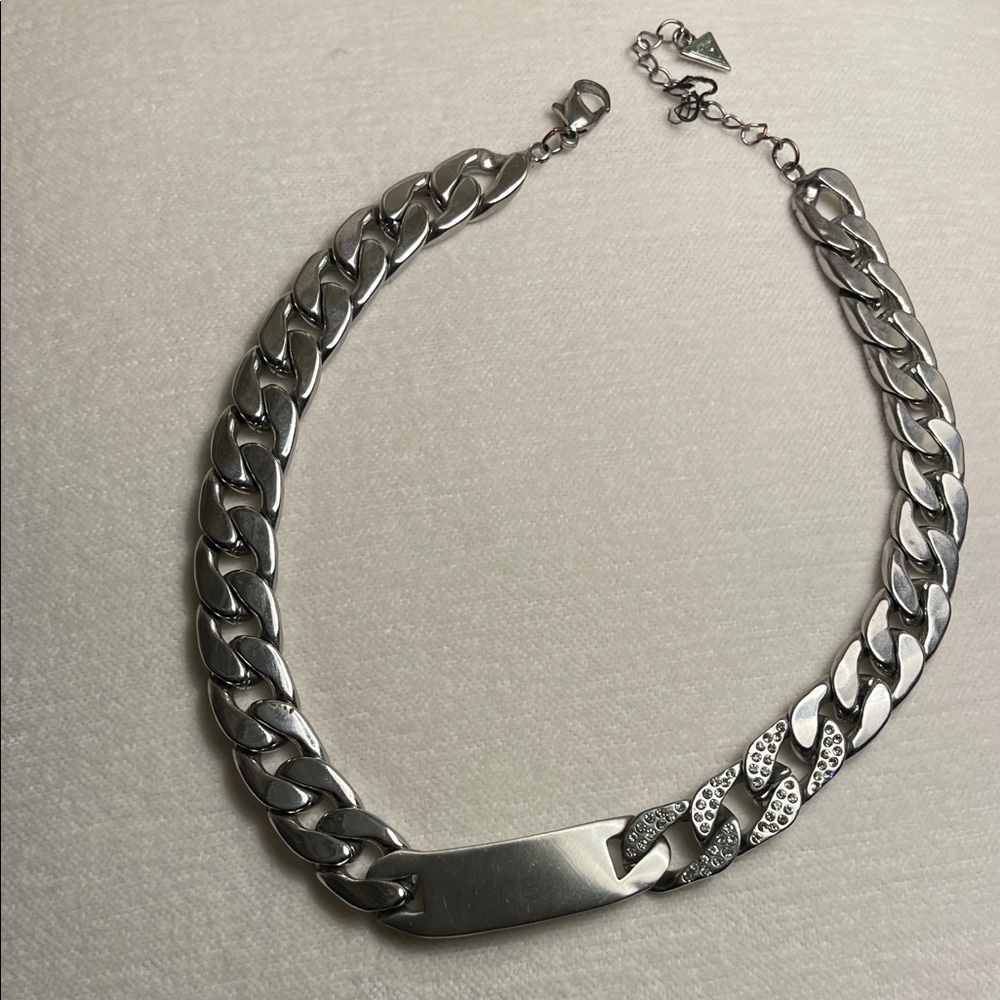 Guess, Men's Silver Chain Necklace